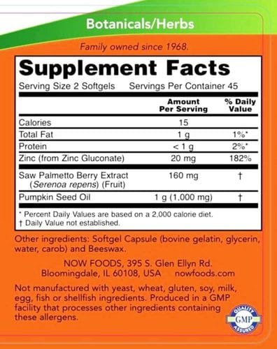 vien uong ho tro tuyen tien liet now saw palmetto extract 160mg 90 softgels ke