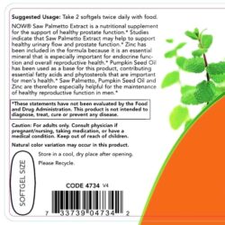 vien uong ho tro tuyen tien liet now saw palmetto extract 160mg 90 softgels kf