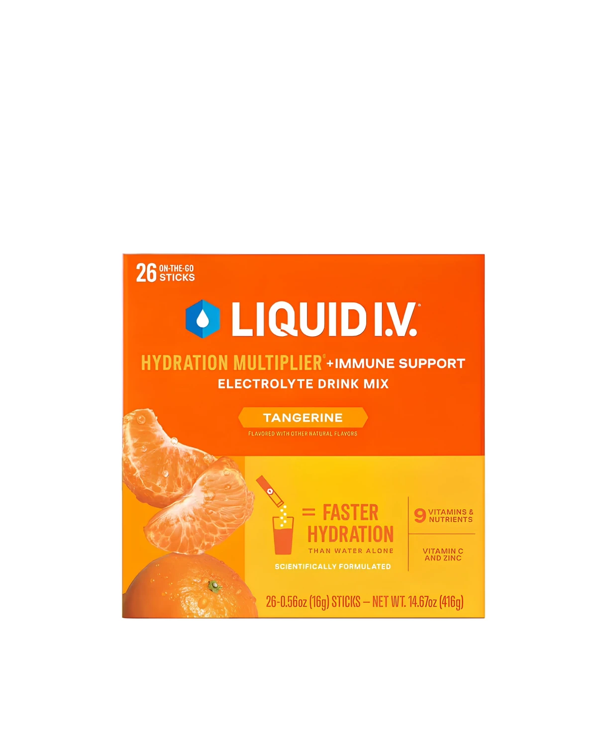 Bột điện giải Liquid I.V. Hydration Multiplier Plus 24 gói (Tangerine)