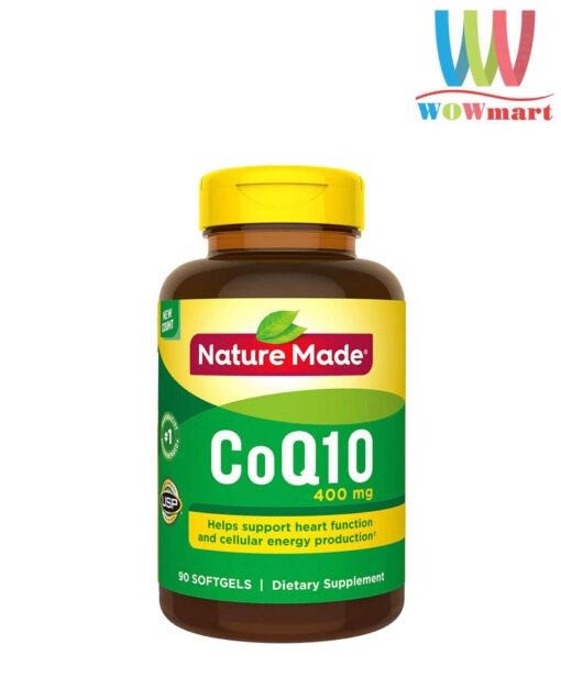 Bổ sung CoQ10 tốt cho tim mạch Nature Made CoQ10 400mg 90 viên