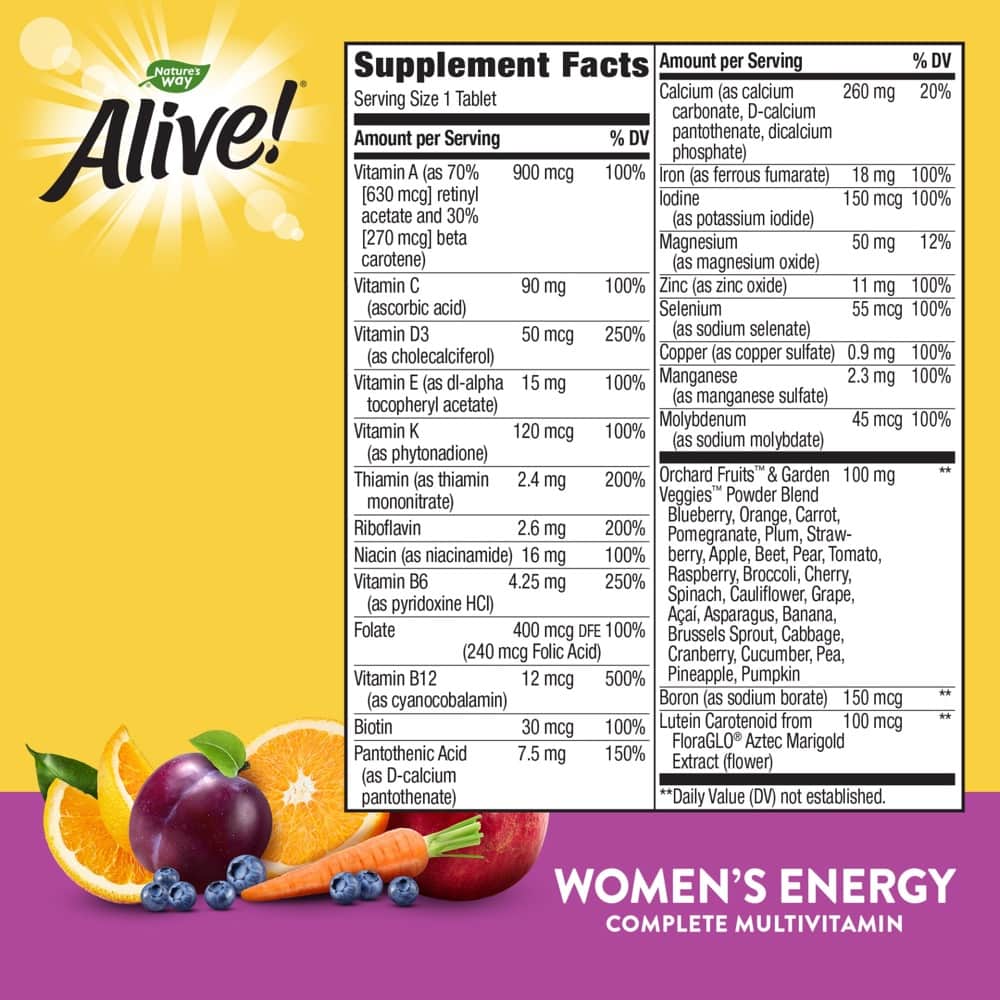 Bổ sung Vitamin tổng hợp cho phụ nữ Alive Women's Energy 200 viên – Wowmart  VN | 100% hàng ngoại nhập