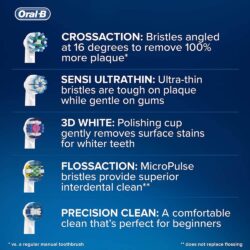dau thay ban chai dien oral b floss action replacement brush heads 4 cai ke