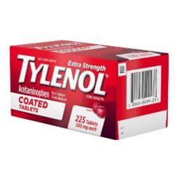 Viên uống Tylenol Acetaminophen Extra Strength 500mg 225 Coated Tablets 8 giam dau ha sot tylenol acetaminophen extra strength 500mg 225 coated tablets kb