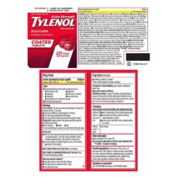 Viên uống Tylenol Acetaminophen Extra Strength 500mg 225 Coated Tablets 10 giam dau ha sot tylenol acetaminophen extra strength 500mg 225 coated tablets kc
