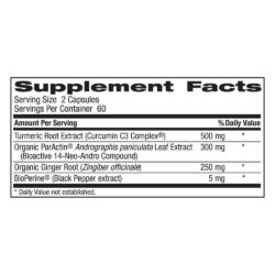 Hỗ trợ khớp, kháng viêm, chống oxy hóa trunature Turmeric with ParActin 120 Plantcaps 7 ho tro khop khang viem chong oxy hoa trunature turmeric with paractin 120 plantcaps ka