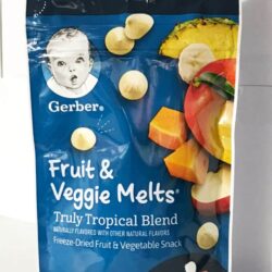 Nước ép trái cây khô Mỹ Gerber Fruit & Veggie Melts 28g (Truly Tropical Blend) 7 nuoc ep trai cay kho my gerber fruit veggie melts 28g truly tropical blend kb