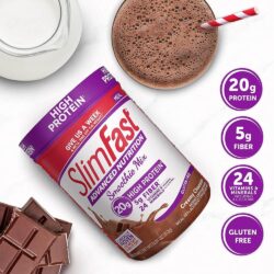Sữa bột giảm cân giàu Protein Slimfast Advanced Nutrition Creamy Chocolate 312g 10 sua bot giam can giau protein slimfast advanced nutrition creamy chocolate 312g kc
