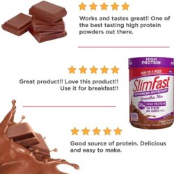 Sữa bột giảm cân giàu Protein Slimfast Advanced Nutrition Creamy Chocolate 312g 13 sua bot giam can giau protein slimfast advanced nutrition creamy chocolate 312g kf