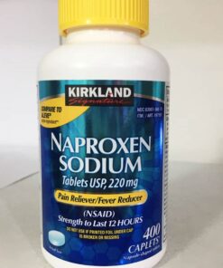 vien uong giam dau ha sot kirkland signature naproxen sodium 220mg 400 caplets 150824 ka