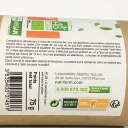 Viên uống tinh bột nghệ hữu cơ Nat & Form Curcuma Bio 200 viên 13 vien uong tinh bot nghe huu co nat form curcuma bio 200 vien knb