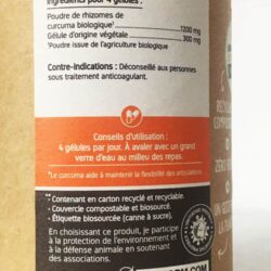 Viên uống tinh bột nghệ hữu cơ Nat & Form Curcuma Bio 200 viên 11 vien uong tinh bot nghe huu co nat form curcuma bio 200 vien knc