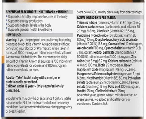 bo sung da vitamin tang suc de khang blackmores multivitamin immune 50 tablets kd