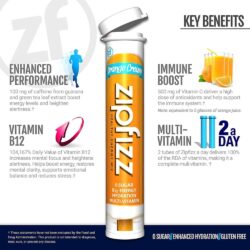 Bột Vitamin bổ sung năng lượng Zipfizz Healthy Energy Drink Mix (Orange Cream) 1 ống 12 bot vitamin bo sung nang luong zipfizz healthy energy drink mix orange cream 1 ong ke