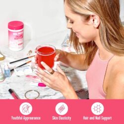 Collagen đẹp da, móng, tóc Vital Proteins Collagen Beauty Glow Tropical Hibiscus 305g 14 collagen dep da mong toc vital proteins collagen beauty glow tropical hibiscus 305g ka