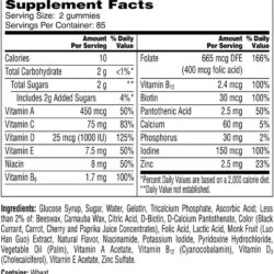 Kẹo dẻo đa Vitamin dành cho nữ One A Day Women Vitacraves Gummies 170 viên 18 keo deo da vitamin danh cho nu one a day women vitacraves gummies 170 vien ke