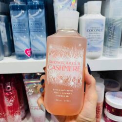 sua tam bath body works shower gel snowflakes cashmere 295ml ka