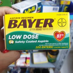 vien giam dau va ngan ngua nhoi mau co tim bayer low dose aspirin 81mg 200 vien ke