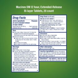 Viên uống giảm ho long đờm Mucinex DM 20 viên 8 vien uong giam ho long dom mucinex dm 20 vien kd