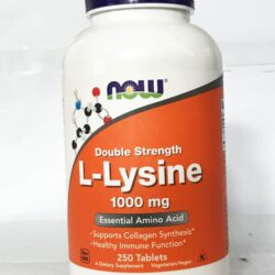 vien uong ho tro mien dich tang sinh collagen now l lysine 1000mg 250 tablets ka