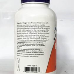 vien uong ho tro mien dich tang sinh collagen now l lysine 1000mg 250 tablets kb