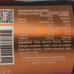 vien uong nhau thai cuu spring leaf sheep placenta 60000mg 120 vien kc