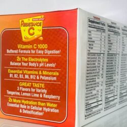 bot sui c tang de khang resistance c 1000mg plus electrolytes tangerine raspberry lemon 90 goi kb