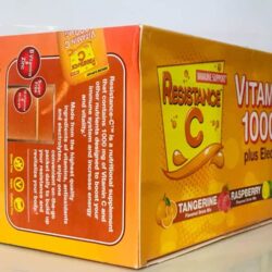 bot sui c tang de khang resistance c 1000mg plus electrolytes tangerine raspberry lemon 90 goi kc