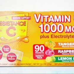 bot sui c tang de khang resistance c 1000mg plus electrolytes tangerine raspberry lemon 90 goi kna