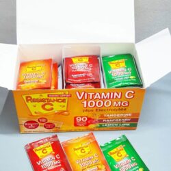 bot sui c tang de khang resistance c 1000mg plus electrolytes tangerine raspberry lemon 90 goi knc