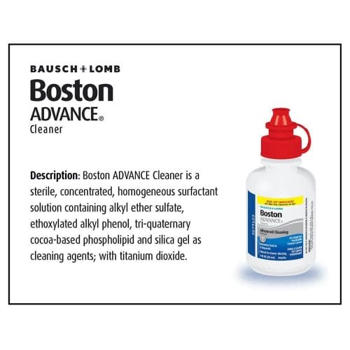 Dung dịch ngâm và khử trùng contact lens Boston Advance Conditioning Solution MultiPack 120ml x2 + Cleaner 30ml 16 dung dich ngam va khu trung contact lens boston advance conditioning solution multipack 120ml x2 cleaner 30ml kg
