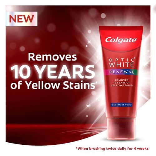 Kem đánh răng Colgate Optic White Renewal High Impact White 116g 20 kem danh rang colgate optic white renewal 116g kc