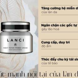 kem duong phuc hoi te bao da ban dem lanci night repair probio cream 50ml ka