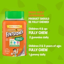 Kẹo dẻo tăng sức đề kháng cho trẻ em Flintstones Gummies Immunity Support 60 viên 15 keo deo tang suc de khang cho tre em flintstones gummies immunity support 60 vien kg