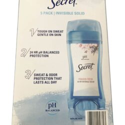 Lăn khử mùi sáp Secret pH Balanced Powder Fresh Invisible Solid 59g x5 13 lan khu mui sap secret ph balanced powder fresh solid 59g x5 261223 kc