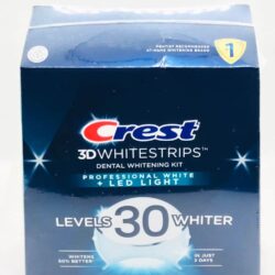 mieng dan kem may chieu lam trang rang crest 3d whitestrips professional white 38 mieng 1 light knb