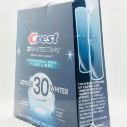 mieng dan kem may chieu lam trang rang crest 3d whitestrips professional white 38 mieng 1 light knc