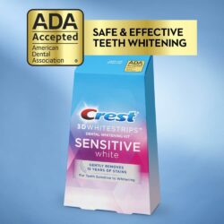 Miếng dán trắng răng Crest 3D Whitestrips Sensitive White 26 miếng 7 mieng dan trang rang crest 3d whitestrips sensitive white 26 mieng ka