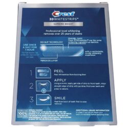 Miếng dán trắng răng Crest 3D Whitestrips Supreme Bright 42 miếng 11 mieng dan trang rang crest 3d whitestrips supreme bright 42 mieng ke