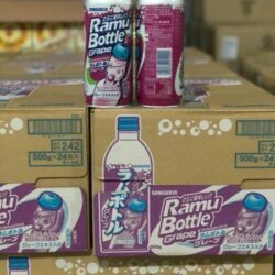 Nước ngọt Soda Nhật Sangaria Ramu Bottle Grape vị nho 500ml 8 nuoc ngot soda nhat sangaria ramu bottle grape vi nho 500ml ka