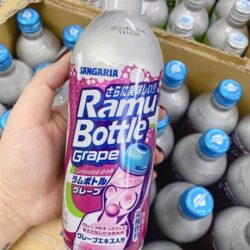 Nước ngọt Soda Nhật Sangaria Ramu Bottle Grape vị nho 500ml 7 nuoc ngot soda nhat sangaria ramu bottle grape vi nho 500ml kc