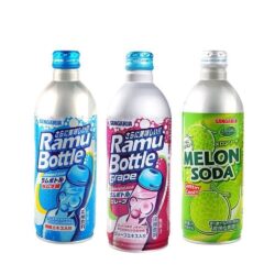 Nước ngọt Soda Nhật Sangaria Ramu Bottle vị Original 500ml 6 nuoc ngot soda nhat sangaria ramu bottle vi original 500ml kcc