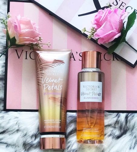 sua duong the victorias secret velvet petals sunkissed fragrance lotion 236ml ka