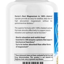 Viên uống bổ sung magie Doctor’s Best High Absorption Magnesium 105mg 120 viên 9 vien uong bo sung magie doctors best high absorption magnesium 105mg 120 vien kb