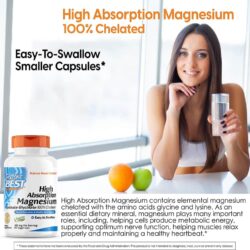 Viên uống bổ sung magie Doctor’s Best High Absorption Magnesium 105mg 120 viên 10 vien uong bo sung magie doctors best high absorption magnesium 105mg 120 vien ke