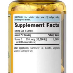 Viên uống bổ sung Vitamin D3 Puritan’s Pride Vitamin D3 250mcg (10,000 IU) 100 Softgels 5 vien uong bo sung vitamin d3 puritans pride vitamin d3 250mcg 10 000 iu 100 softgels kb