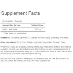 Viên uống bổ sung ALA Puritan’s Pride Alpha Lipoic Acid 300mg 60 Capsules 8 vien uong chong lao hoa tan nhang puritans pride alpha lipoic acid 300mg 60 capsules krb