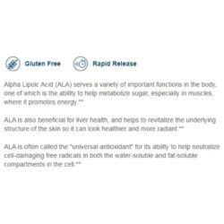 Viên uống bổ sung ALA Puritan’s Pride Alpha Lipoic Acid 300mg 60 Capsules 10 vien uong chong lao hoa tan nhang puritans pride alpha lipoic acid 300mg 60 capsules krd