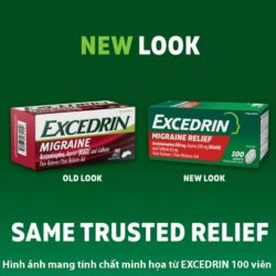Viên uống hỗ trợ chứng đau nửa đầu Excedrin Migraine 24 viên 9 vien uong ho tro chung dau nua dau excedrin migraine 24 vien 170724 ka