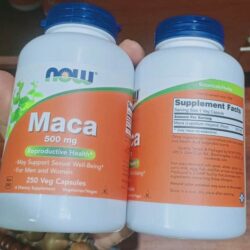 Viên uống hỗ trợ sức khỏe sinh sản cho nam giới Now Maca 500mg 250 Capsules 9 vien uong ho tro suc khoe sinh san cho nam gioi now maca 500mg 250 capsules kd