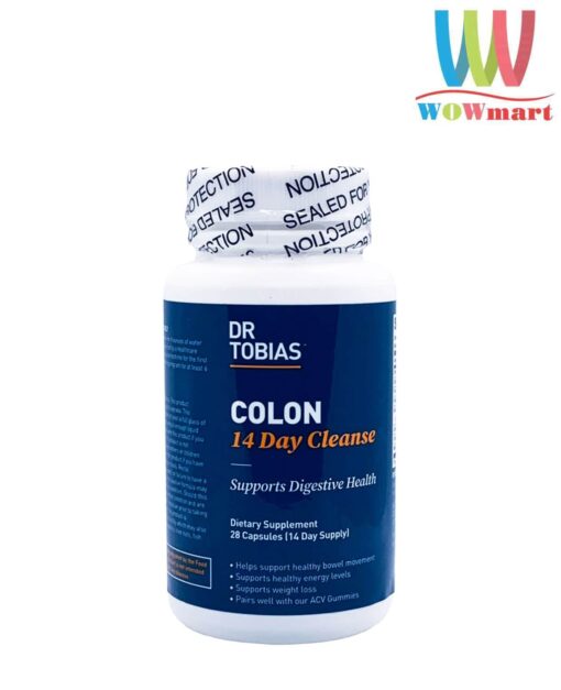 Viên uống hỗ trợ tiêu hóa khỏe mạnh Dr Tobias Colon 14 Day Cleanse 28 Capsules